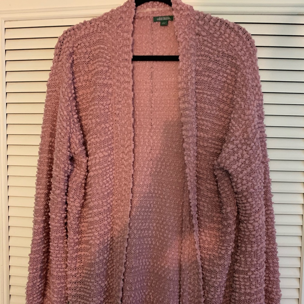 Pink cardigan